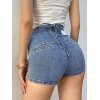 EMMIOL Lace-Up Butt Lift Denim Hot Shorts
