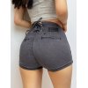 EMMIOL Lace-Up Butt Lift Denim Hot Shorts