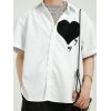 EMMIOL Camicia uomo gessata a cuore