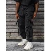 EMMIOL Pantalones cargo con bolsillo con hebilla para hombre