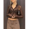EMMIOL Camisa corta transparente