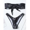 EMMIOL Conjunto de bikini bandeau con estampado astral