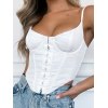 EMMIOL Splice Corduroy Corset Top