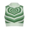 EMMIOL Love Response Knit Crop Sweater Vest