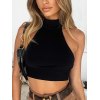 EMMIOL Tie Back Halter Crop Top