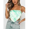 EMMIOL Top estilo bandana con tirantes y espalda descubierta con efecto tie dye