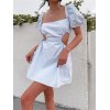 EMMIOL Square Collar Cutout Backless Dress