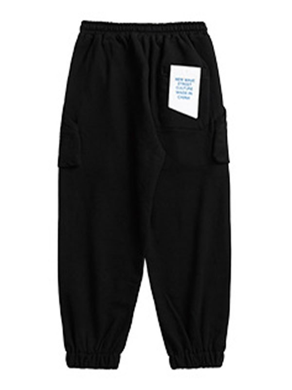 EMMIOL Pantalón jogger con botones de algodón para hombre