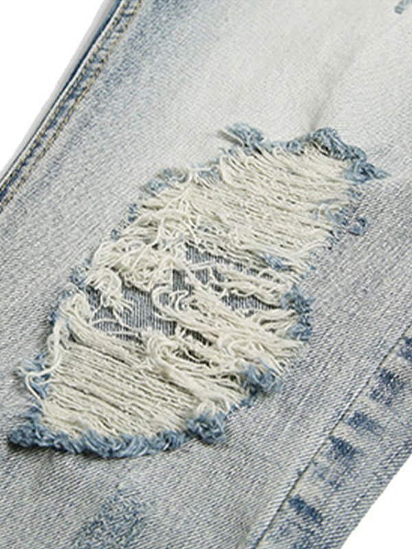EMMIOL Men's Ripped Slim Straight Jeans
