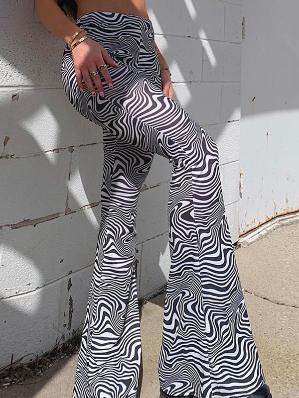EMMIOL Swirl Flare Leg Pants