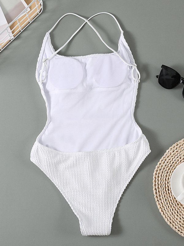 EMMIOL Rib One Piece Swimsuit