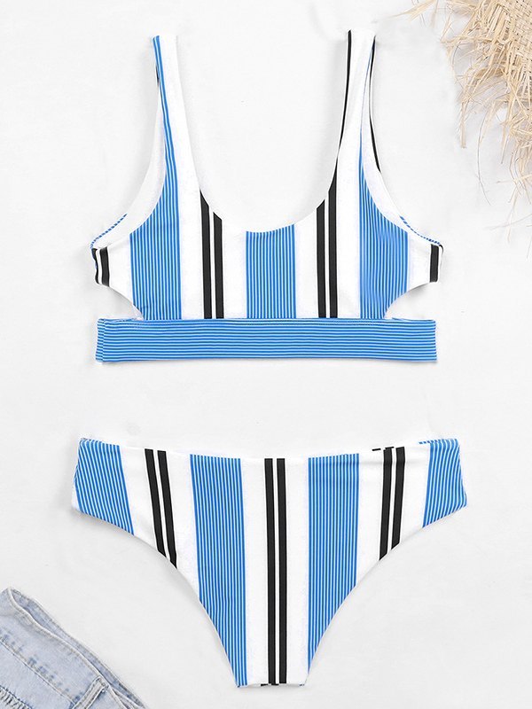 EMMIOL Stripe Bikini Swimsuit