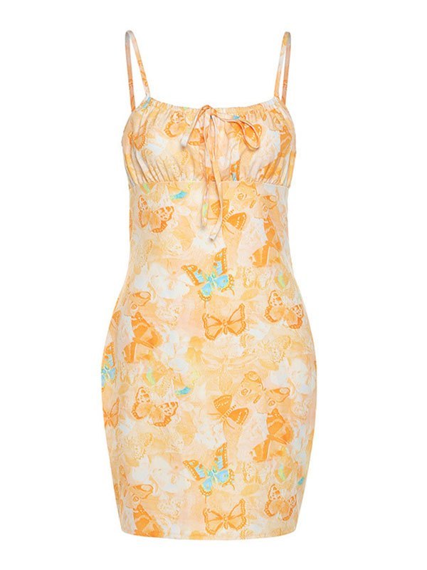 EMMIOL Butterfly Bodycon Sling Mini Dress
