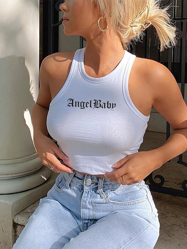 EMMIOL Angel Baby Crop Tank Top