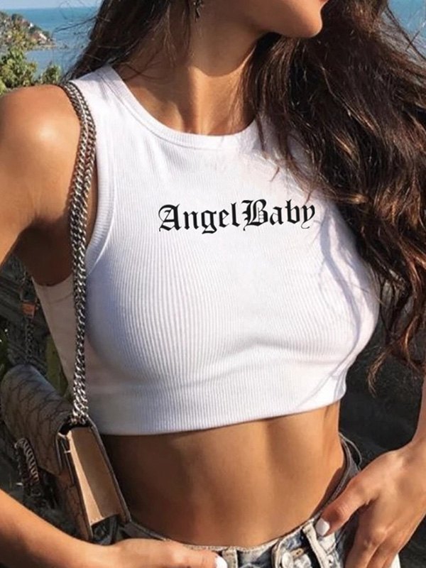 EMMIOL Engel Baby Crop Tank Top