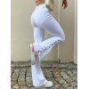 EMMIOL Jeans acampanados con ojales