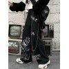 EMMIOL Cartoon Graphic Boyfriend Jeans