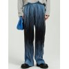 EMMIOL Pantalones arrugados con rayas anudadas y teñidas para hombre