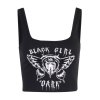 EMMIOL Dark Girl Printed Crop Tank Top