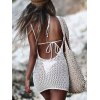 EMMIOL Vestido de crochet hueco con espalda abierta