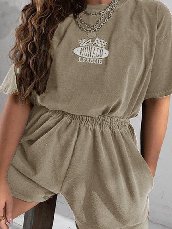 EMMIOL Conjunto de chándal estampado Monaco League