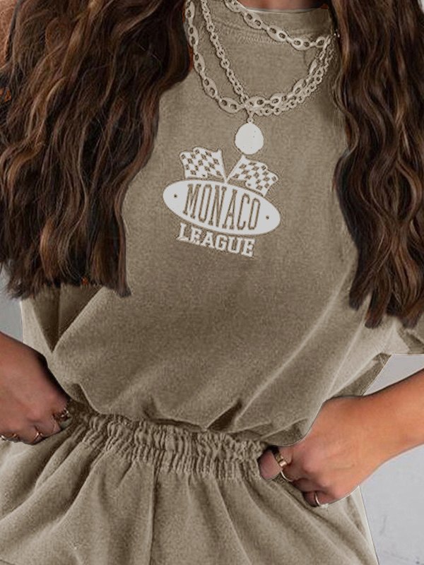 EMMIOL Conjunto de chándal estampado Monaco League