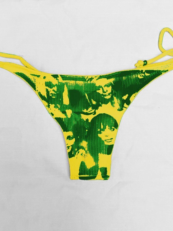 EMMIOL Siebdruck Halfter Bikini Set