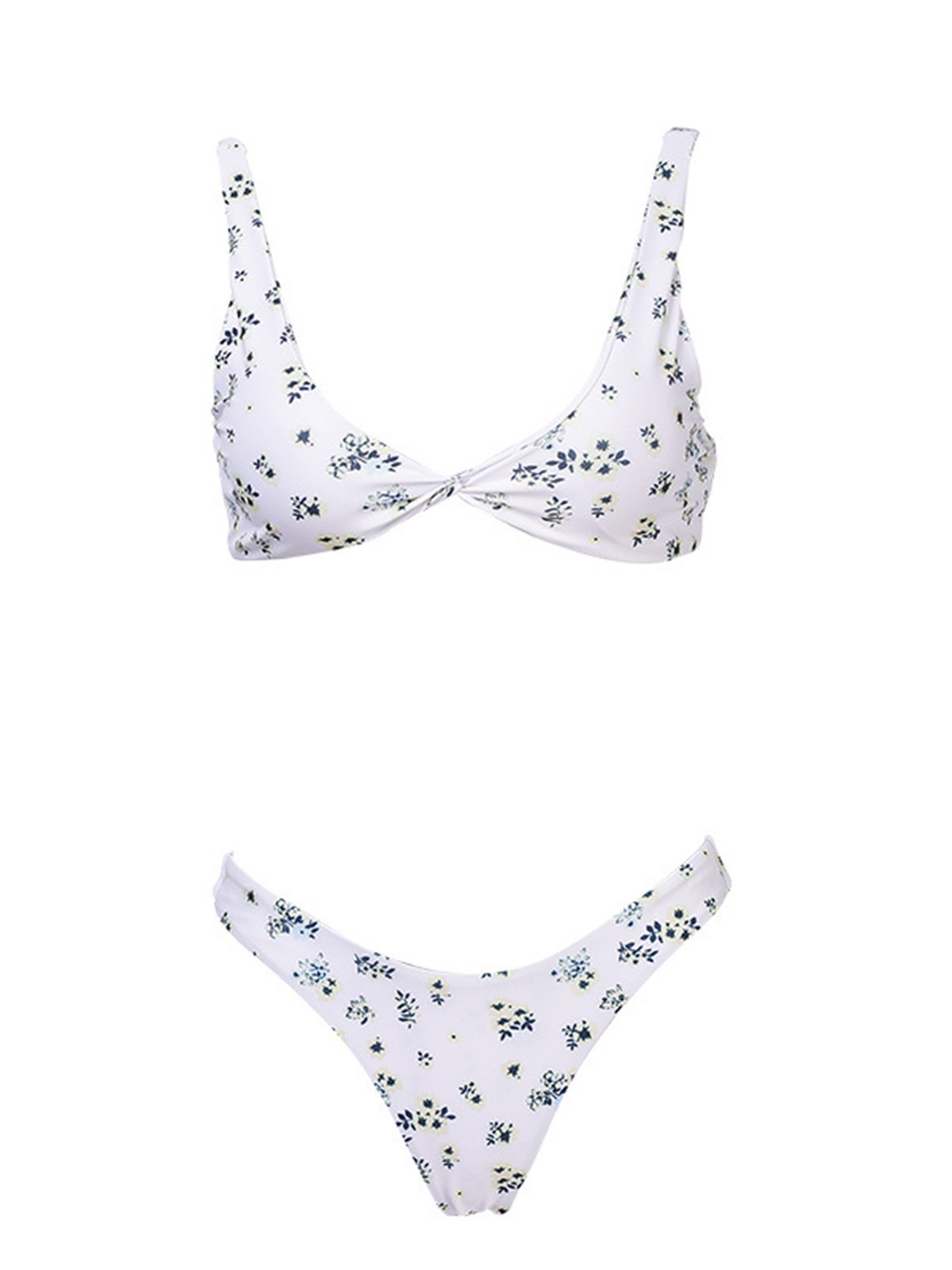 EMMIOL Blumen-Bikini-Badeanzug