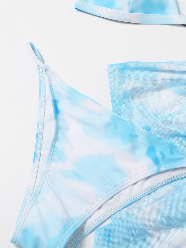 EMMIOL Batik-Bikini-Badeanzug & Rock