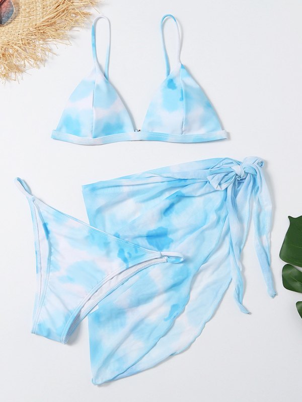 EMMIOL Batik-Bikini-Badeanzug & Rock