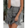 EMMIOL Gingham Ruffle Mini Skirt