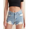 EMMIOL Distressed High Rise Denim Shorts