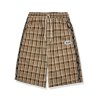 EMMIOL Shorts con estampado de cuadros para hombre