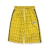 EMMIOL Shorts con estampado de cuadros para hombre