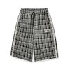 EMMIOL Shorts con estampado de cuadros para hombre