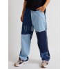 EMMIOL Jeans de skate deshilachados con patchwork para hombre