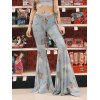 EMMIOL Sheer Mesh Cupid Flare Leg Pants