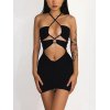 EMMIOL Minivestido ajustado con escote halter