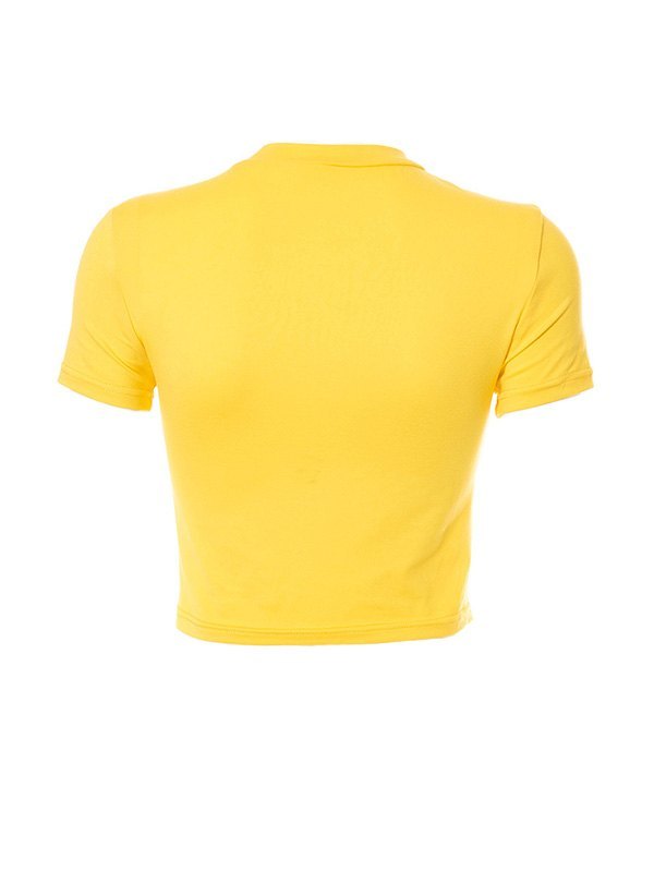 EMMIOL Smiley Face Graphic Crop Top