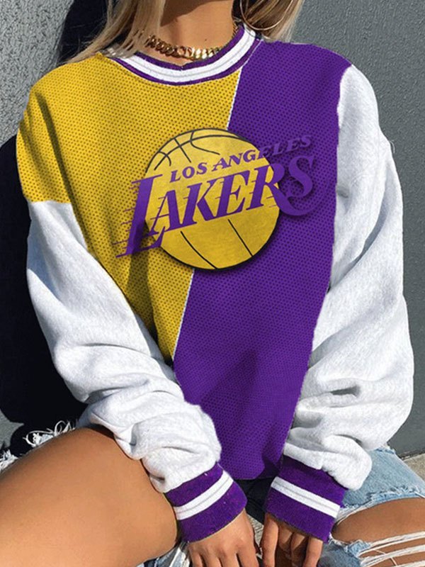2022 Felpa a maniche lunghe con grafica Lakers Colori multicolorpli S In  Felpe e Maglioni Online Store. Best For Sale | Emmiol.com