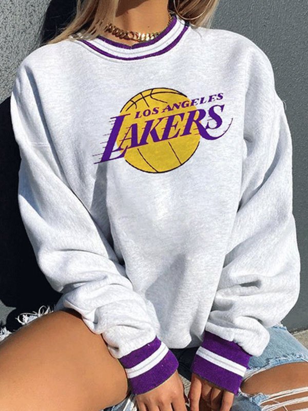 2022 Felpa a maniche lunghe con grafica Lakers Bianca XL In Felpe e  Maglioni Online Store. Best For Sale | Emmiol.com