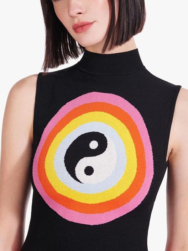 EMMIOL Camiseta sin mangas corta de punto Tai Chi