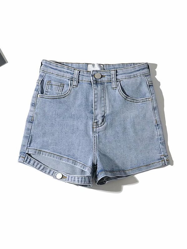 EMMIOL Shorts de mezclilla con recorte de cintura alta