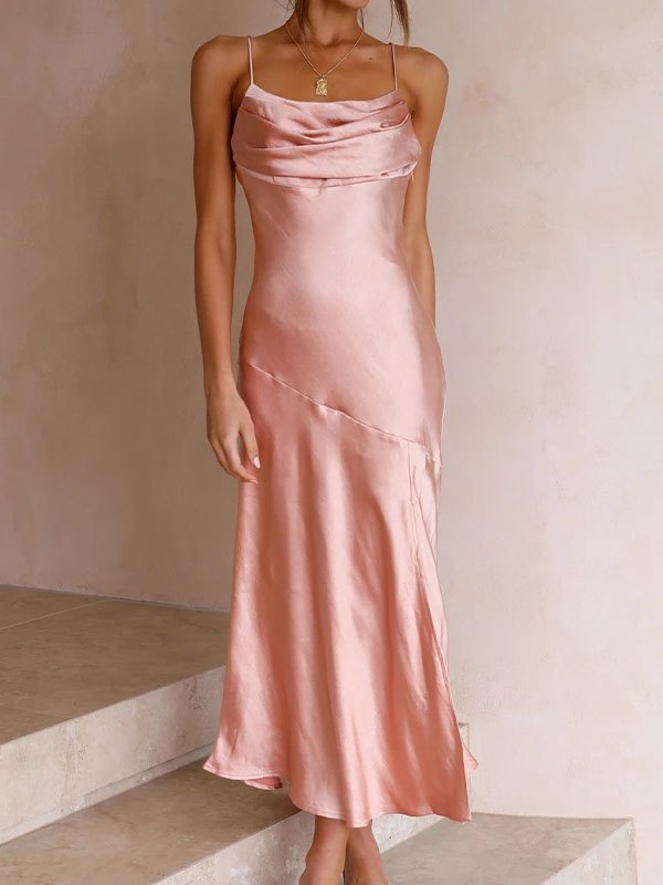 EMMIOL Backless Slit Maxi Dress