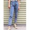 EMMIOL Flower Embroidered Boyfriend Jeans