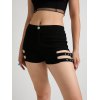 EMMIOL Buckle Strap Cutout Hot Shorts