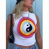 EMMIOL Camiseta sin mangas corta de punto Tai Chi