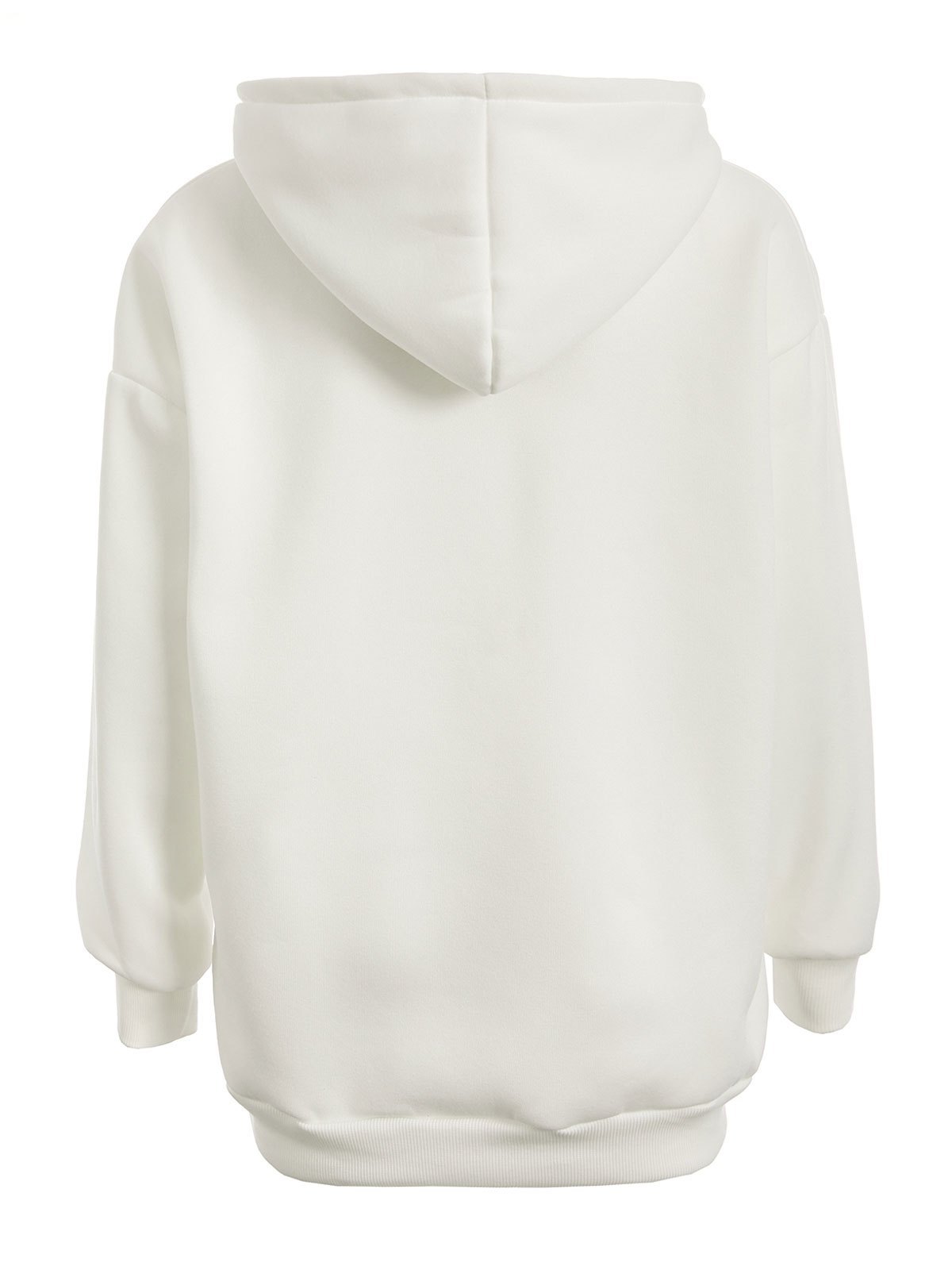 EMMIOL Cherub Print Zipper Hoodie