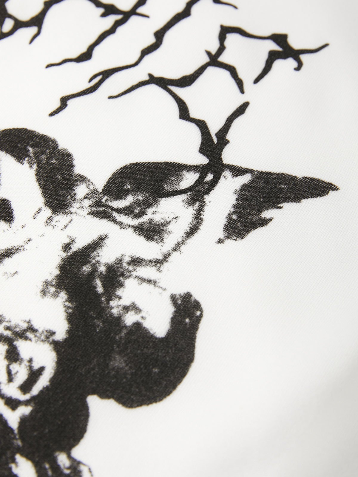 EMMIOL Cherub Print Zipper Hoodie