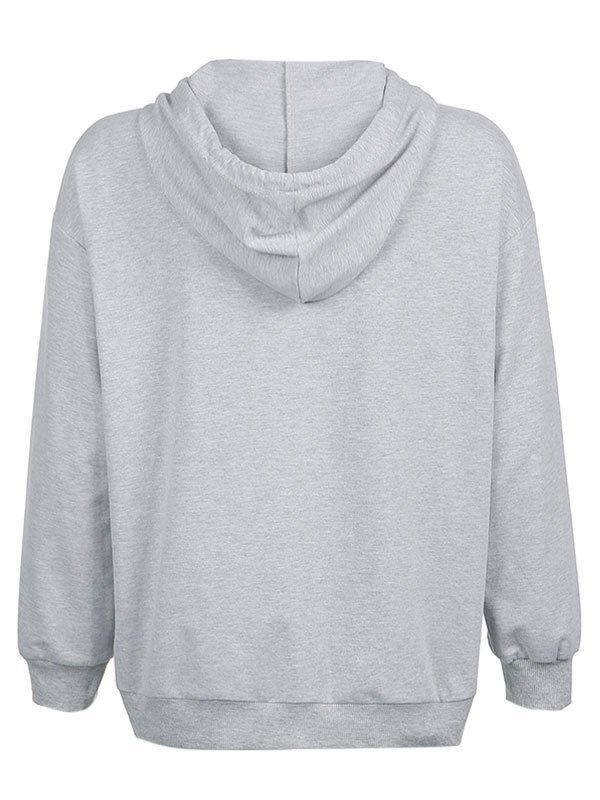 EMMIOL Simple Zip Up Oversized Hoodie